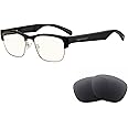 GenXenon Bluetooth Audio Smart Glasses, Blue Light Glasses for women and men, Open Ear sound with Mic & Speakers, Blue light Filter & Polarized Sunglasses Lenses, Voice Assistant(Gold)