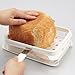 Wahei Freiz PS-955 Akebono Bread Slicer Guide, Made in Japan, Slotted Cut to the End, Thickness Adjustable, 4, 5, 6, 8, 12 Pieces