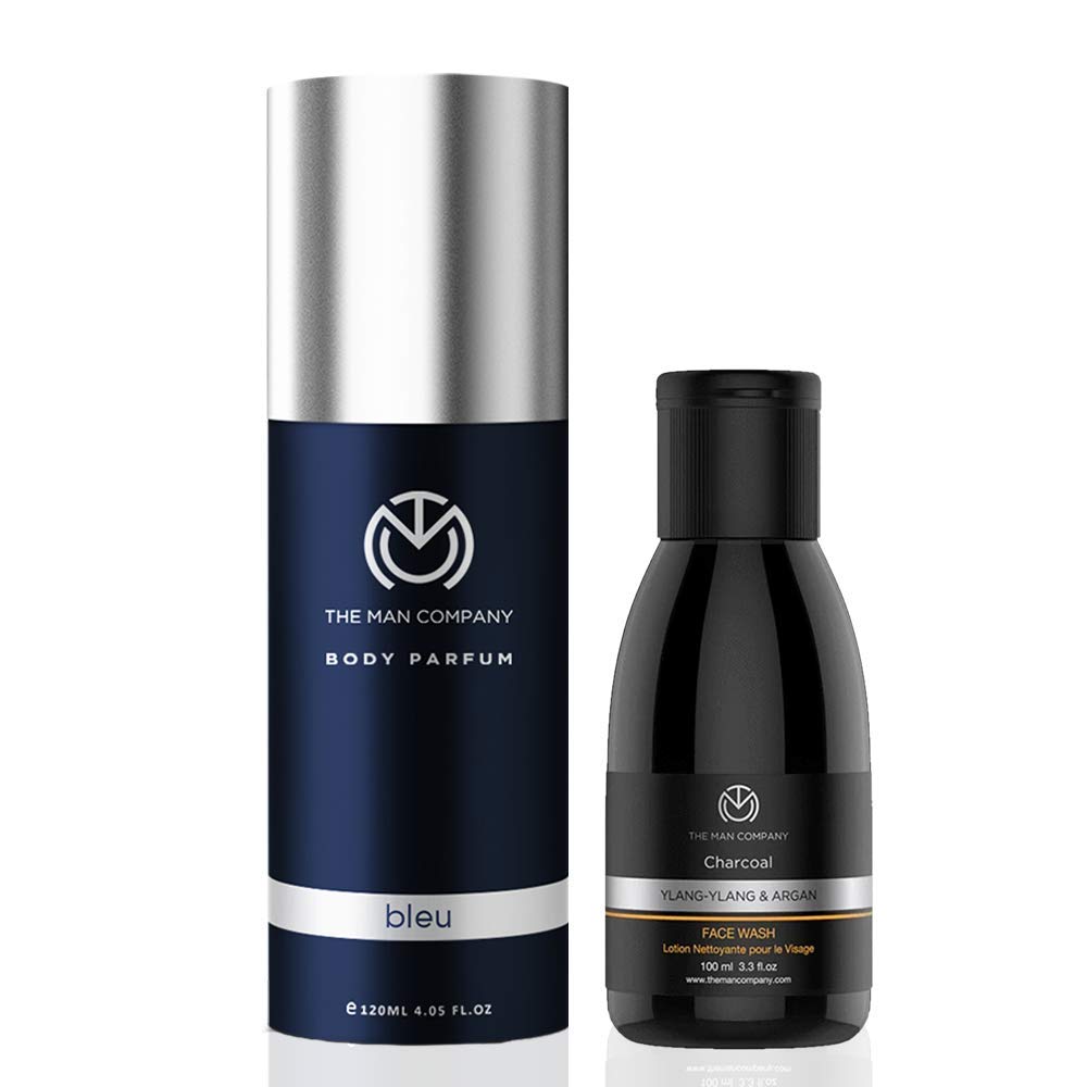 Buy The Man Company Refresher Combo (Bleu Body Perfume, Charcoal Face