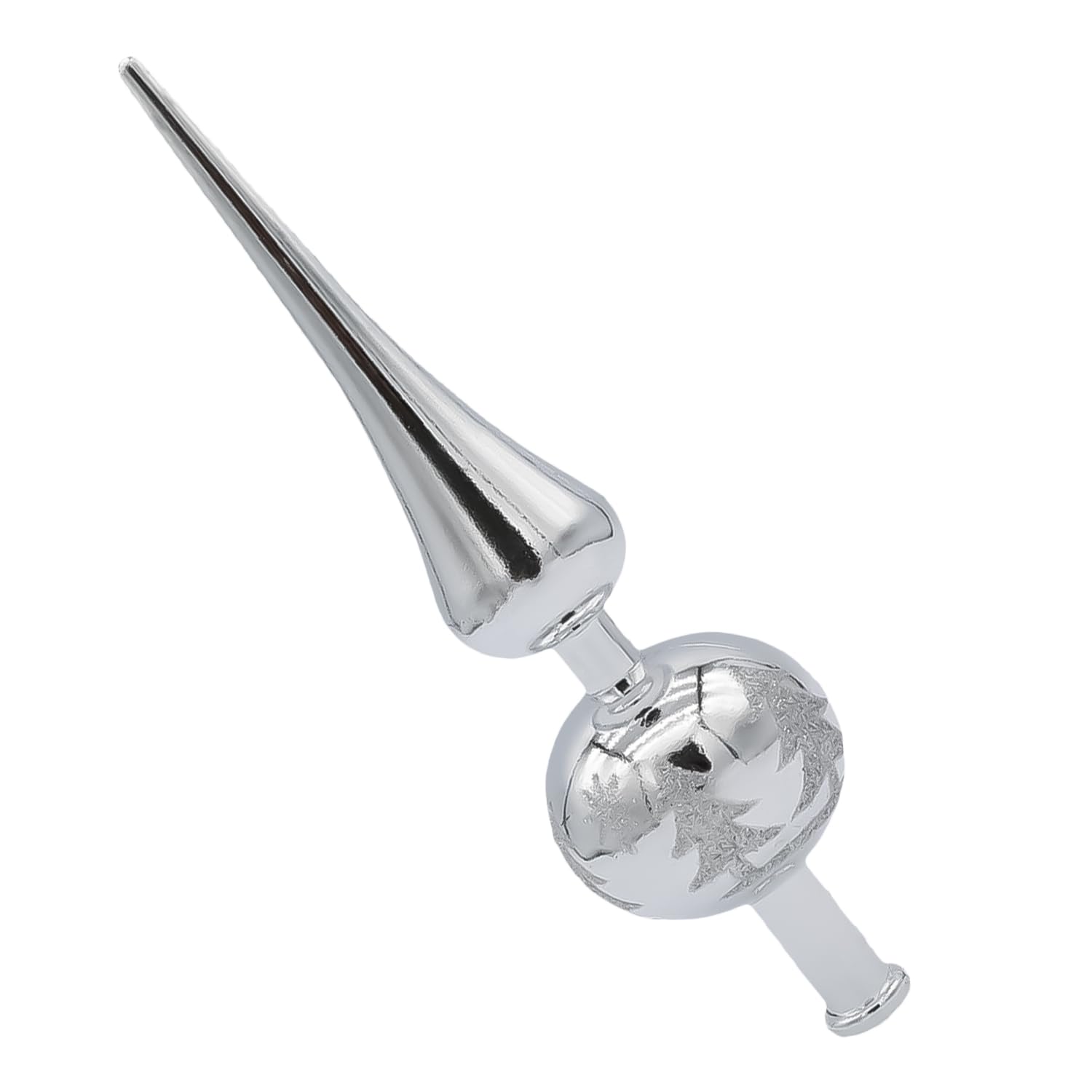 Nereds Christmas Tree Topper Vintage Spherical Christmas Tree Topper Christmas Hanging Star Antique Decor for Christmas Tree Decorations (silver)