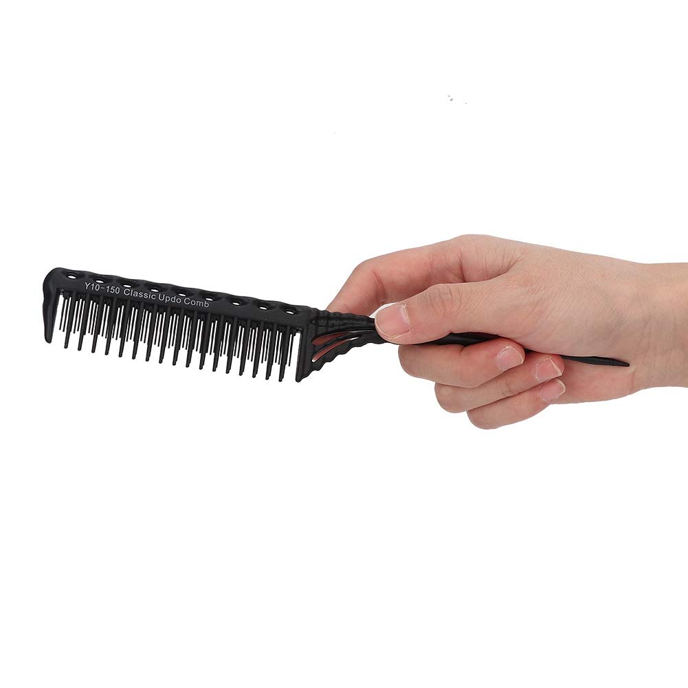 Pointed 3 Rows Hair Styling Comb Professional Hair Comb Hair Salon Hair Modeling Comb for Barber Supplies(black)