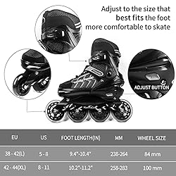 Adjustable Inline Skates for Adults, Safe and