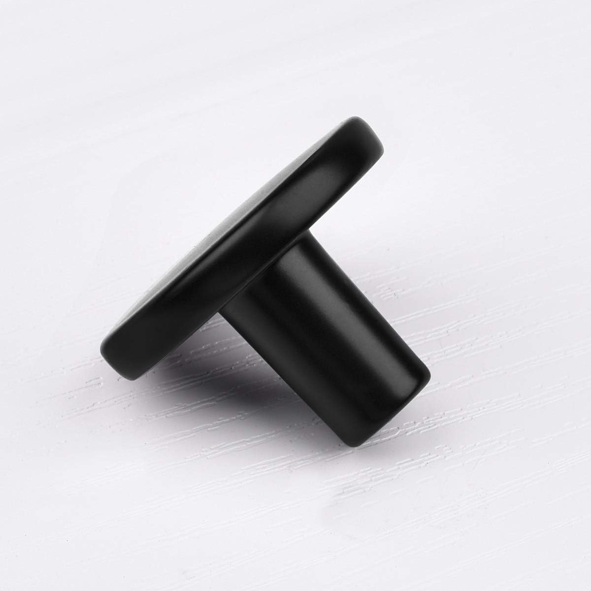 WEAVERBIRD 4PCS Matte Black Cabinet Knobs - Round Dresser Drawer Knobs & Kitchen Cabinet Handles - Image 5