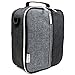 Lunch Box, KOSOX Original Multifunctional Collapsible Lunch Bag Multi-Layers Thermal Insulated Oxford Cooler Tote with Shoulder Strap (Black Gray Hidden Handle)