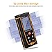 Laser Distance Measure,Zamkol 196ft/60m Laser Distance Meter with LCD Backlight Screen,Handy High precision Mute Laser Measure Device, Measurement for Distance,Area and Volume,Pythagorean Modes(A)