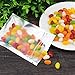 EAONE 400Pcs Mylar Zip Lock Bags, 8.5 x 13cm Double-Sided Metallic Resealable Clear Ziplock Foil Bags Food Storage Bags Hanging Storage Pouch Multicolor(Black, Green, Blue, Gold)