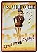 Air Force Keep Em Flying Sexy Girl Tin Sign 12 x 17in