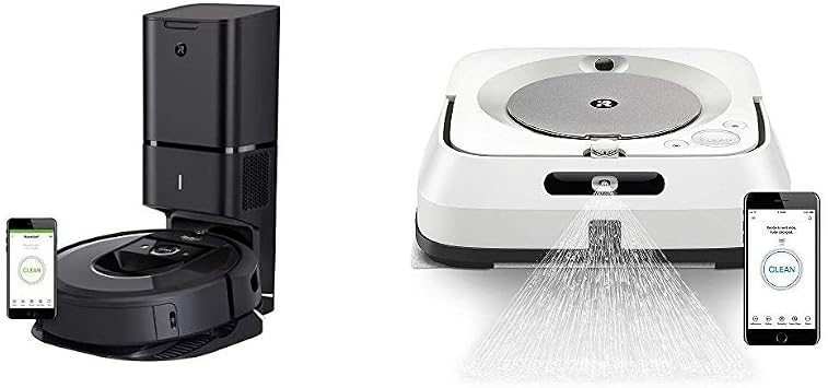 Amazon Com Irobot Roomba I7 7550 Robot Vacuum With Braava Jet