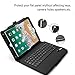 Vivefox iPad 9.7 Keyboard + Leather Case - 2018 iPad Folio Stand Cover, Detachable Keyboard Case with Pencil Holder, Auto Wake/Sleep Compatible Apple iPad 2018/2017, iPad Pro 9.7, iPad Air 2, (Black)