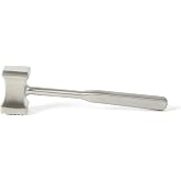 Calphalon Stainless Steel Meat Tenderizer, Dual-Sided Meat Mallet with Ergonomic Handle for Tenderizing and Flattening Beef, Chicken, Pork &amp; Poultry
