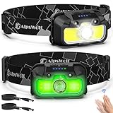 AlpsWolf Headlamp Rechargeable, 2 Pack Adjustable