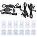 DELight 150ft LED Rope Light Valentines Home Holiday Party Disco Restaurant Cafe Decor 2 Wire 1620pcs Bulbs White