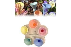 Qkundai Drinking Cup for Bees,Bee Insect Drinking Cup, Bee Cups for Garden, Thirsty Pollinators Need a Drink,Colorful Mini Drinking Cup for Garden Verandahs (Colorful)