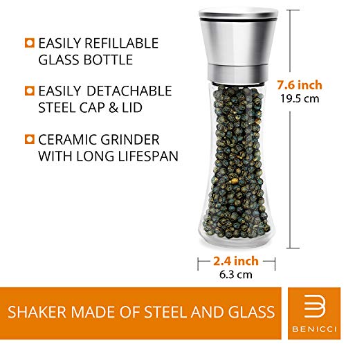 3 Salt+Pepper+Grinder+Set+Adjustable