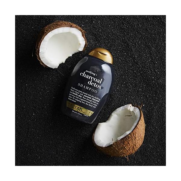 OGX Purifying + Charcoal Detox Shampoo for Buildup Removal and Light