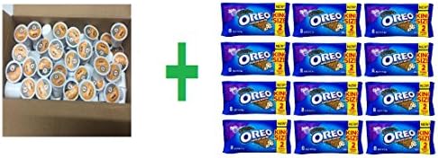 Victor Allen Coffee Pumpkin Select Variety pack 48, 24 &24 (96 Single Serve Brew) + 12 pack Milka Oreo chocolate candy bars