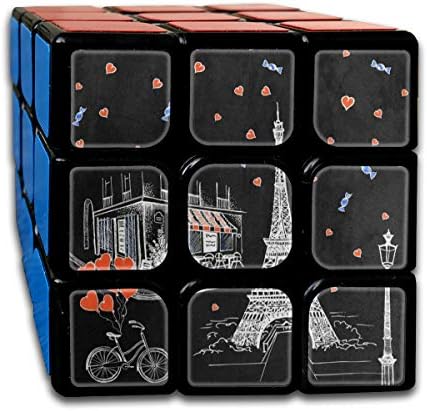 Rubiks Cube Fresh Lemon Fruit Unique Speed Cube 3x3 Smooth Magic Square Puzzle Game Black