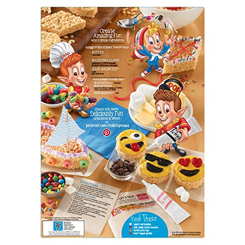 Kellogg's Rice Krispies Breakfast Cereal, Original, Fat-Free, Family Size, 24 oz Box