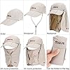 ICOLOR-Sun-Caps-Flap-Hats-360-Solar-Protection-UPF-50-Sun-Cap-Removable-NeckFace-Flap-Cover-Caps-for-Man-Women-BaseballBackpackingCyclingHikingFishingGardenHunting-Outdoor-Camping