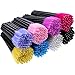 eBoot 400 Pieces Multicolored Disposable Mascara Wands Eyelash Brush Makeup Applicators Cosmetic Kit, 8 Colors
