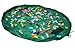 Tancendes kids Toy Storage Bag fast collection toys bag Portable Play floor Mat Large Storage Bags Toys Organizer with Two Cord Pull Closure Big Picnic Shoulder Bag (Green)
