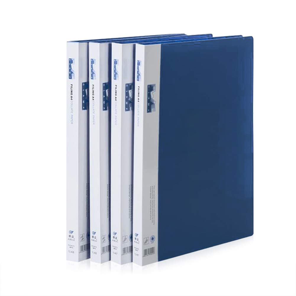 Quayub Punchless Binder With Spring Action Clamp A4 Practical Blue Ring Binder File Folder For School Office Business Supplies Office Products Dprd Tasikmalayakab Go Id