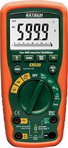 Extech EX520 True RMS Heavy Duty Industrial Multimeter