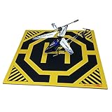 Ultra Sleek and Stylish RC Remote Control Helicopter Drone Landing Pad Helipad 12-inch by 12-inch - Made for Mini Drones and RC Helicopters