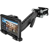 ARKON Mounts LockVise Metal Locking Forklift Tablet Mount | Durable Mounting Plate | Adjustable 8.5" Metal Shaft | Tablet Holder Fits iPad, Samsung, Google, Tab and more