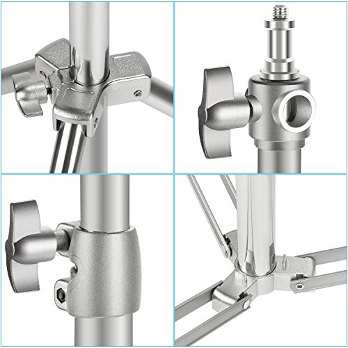 image for Neewer Stainless Steel Light Stand Silver, 86.6 inches/220 centimeters