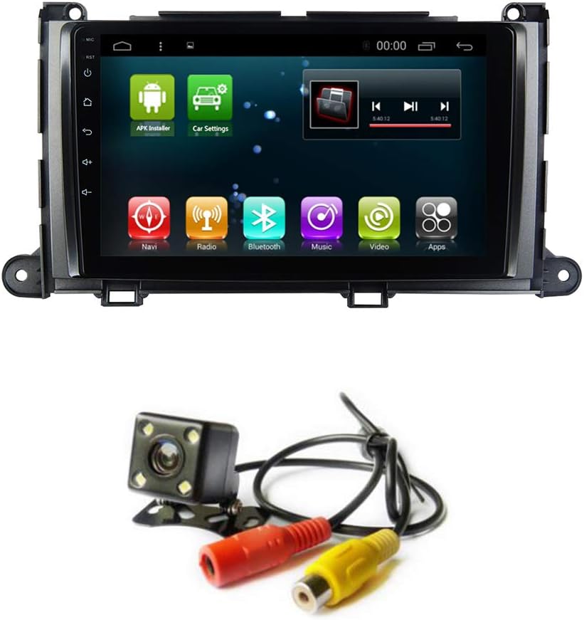 Car GPS Radio Android 7.1 Navi for Toyota Sienna 2011-2013 Car Multimedia Player Navigation Stereo Head Unit Nav WiFi Bluetooth (1+16G Andorid 7.1 for Toyota Sienna)