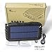 Soluser 25000mAh Portale Solar Power Bank Shockproof/Dustproof 2.1A USB Output Battery Bank, Outdoor Solar Charger Phone External Battery with Strong LED Light for iPad iPhone Android cellphones