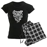 CafePress A Shadowhunter(s) Heart - Women's Dark Pajamas Womens Novelty Cotton Pajama Set, Comfortable PJ Sleepwear