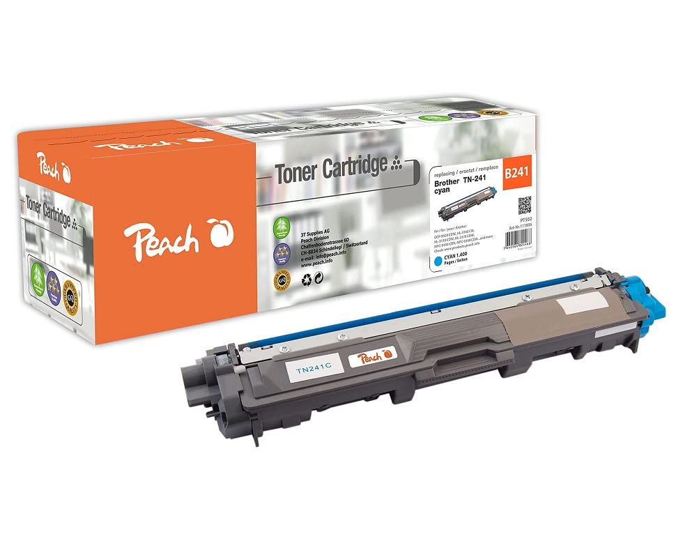 Peach Toner Cartridge Compatible Standard Cyan
