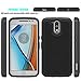 Moto G4 Case, Moto G4 Plus Case - OEAGO [Shockproof] [Impact Protection] Hybrid Dual Layer Defender Protective Case Cover for Motorola Moto G4 / G4 Plus (Moto G Plus, 4th Gen) - Black