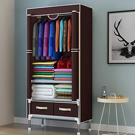 Amazon.de: Mehrzweck-Kleiderschrank, zusammenklappbar, tragbar, mit
