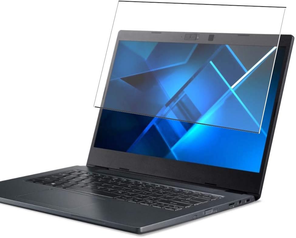 Puccy Tempered Glass Screen Protector Film, compatible with Acer TravelMate P4 TMP414-51-58VH 14