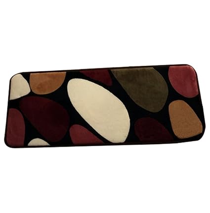 A.B Crew 13pcs Stair Treads Rectangle Non-slip Carpet Stair Mats Rugs Pads Treads(Multicolored Pebbles, 23.62*7.87)