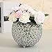 VINCIGANT Silver Crystal Floor Vases/Bowl Candle Holders/Candle Shade for Wedding Anniversary Home Decoration Gifts,Coffee Table Decorative Centerpiece