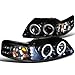 Spec-D Tuning 2LHP-MST99G-TM Ford Mustang Glossy Black Halo Led Projector Headlights