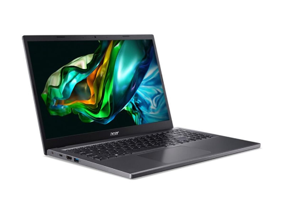 acer Aspire 5 (A515-48M-R9J8) Laptop, 15.6-Inch FHD Display, AMD Ryzen 5 7530U, 16 GB RAM, 1 TB SSD, AMD Radeon Graphics Card, Windows 11, QWERTZ Keyboard, Grey