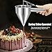 Piston Funnel Stainless Steel Confectionery Funnels with Stand Batter Dispenser Bakery Use Cake Decorating Tool