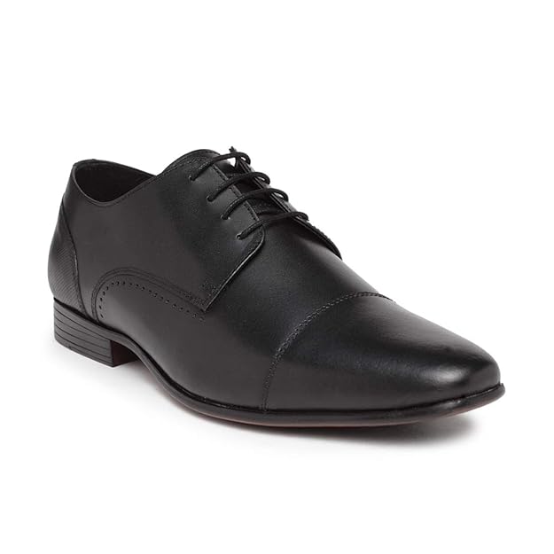 Buy NOBLE CURVE Leather Oxford Shoe with Toe Cap at Amazon.in