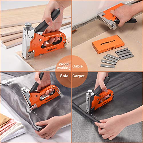 THINKWORK 3in1 Staple Gun, Nailer Gun with 2100 Staples and Stapler