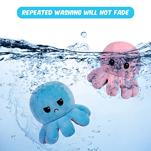Thedttoy Reversible Octopus Plüsch Soft Toys Doppelseitige Flip Mood Reversible Octopus Plüsch Kuscheltiere Puppe… – Bild 5
