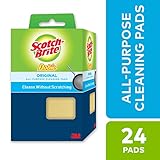 Scotch-Brite Dobie, 24 Pads, Scours without Scratching, Long-lasting and reusable