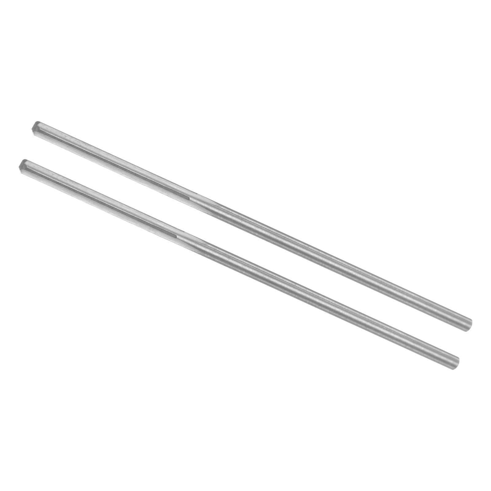 CoCud Chucking Reamer, 1.5mm Cutting Diameter 4 Flutes, C3/ K10 Tungsten Carbide Milling Cutter - (Applications: for Aluminum Copper Plastic Wood), 2-Pieces