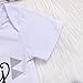 3 Piece Unisex Toddler Infant Newborn Kids Baby Bear Romper Geometry Pants Hat Outfits Clothes Sets (White, 0-3Months)