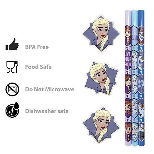 Zak Designs DreamWorks Trolls World Tour 7.8\" Reusable Plastic...