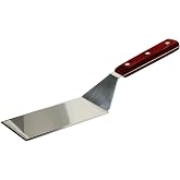 Eggssentials Griddle Spatula Stainless Steel Grill Spatula Turner for Burgers, Cookies and Pancakes with Wooden Handle.